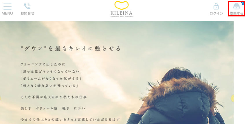 キレイナ　申し込み手順　